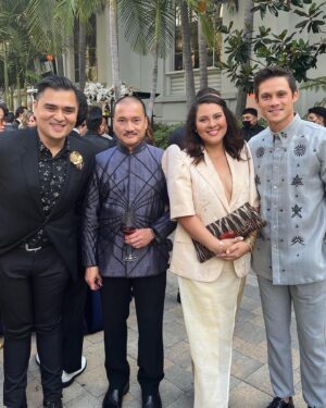 Timothy Granaderos Instagram - What a night! Honored to be in the presence of so many talented API in the industry.
Thank you @goldhouseco & @bingchen 
Styling: @iam_tristan 
HMU @alysongranaderos 
Barong: @themestizola 
Rings: @shophulma