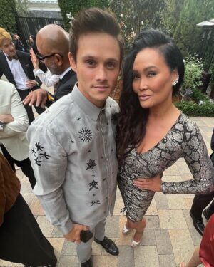 Timothy Granaderos Instagram - What a night! Honored to be in the presence of so many talented API in the industry.
Thank you @goldhouseco & @bingchen 
Styling: @iam_tristan 
HMU @alysongranaderos 
Barong: @themestizola 
Rings: @shophulma