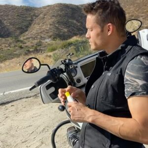 Timothy Granaderos Instagram - One day I’ll get back to acting, but for now I’ll keep doing backflips and riding motorcycles with my friends 

Thanks @seanmacd & @indianmotorcycle for a killer trip
