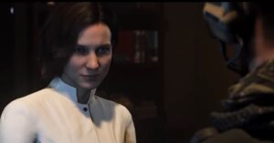 Tina Ivlev Instagram - Loved playing baddie Milena Romanova in #codmw3! Getting to work with this amazing cast, crew and directors Brian Bloom and Jeff Negus was such a joy. 🩵 Go play it!