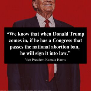 Tina Smith Instagram - Trump repeatedly LIED about not signing a national abortion ban at last night’s debate—he can and he will.