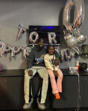 Tobias Dorzon Instagram - Happy 10th Cake Day to the other half of my heart🖤🎈🎉
#ToriTurns10 #ToriHitsDoubleDigits #MyCreation #Huncho