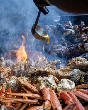 Tobias Dorzon Instagram - Happy Cake Day to my sister one of the greatest to do it @maibrotherskeeper. You know I had to pop out for you. If your cookout don’t look like this don’t invite us to bless the grill. @chefredbeard #ChefTobias #Huncho