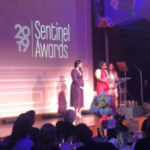 Toby Onwumere Instagram - Was honored to present the Sentinel award for its depiction of HIV to these beautiful writers  @janeikajames @jasheikajames and @jamieeros. #empirefox