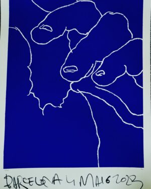 Toby Onwumere Instagram - Gracias hermano por esta preciosa obra de arte. I’ve always been such an admirer of your work, and am honored to finally have a piece of my own. Chispassssss.