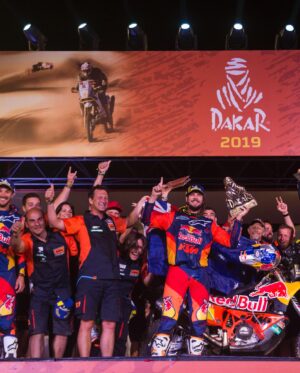 Toby Price Instagram - Everyone has been asking me about what events I’ll be riding in this year, but in some personal news, KTM has decided to not renew my contract so Dakar 2024 was my last event with them… I do feel like I’m still in my prime and going out there fighting for wins, especially at Dakar so it’s unfortunate to not have that opportunity to do it in 2025 but I’m really appreciative of the support they gave me in my career. We’ve been able to do some great things together like win two Dakars and get a couple podiums, a World Championship and our success in Australia too. A big thank you also to @redbull, @blundstoneworkau, @canamoffroad, @arb4x4 and @bfgoodrichtires who have been riding along with me on the bike, really looking forward to the future. For now my focus is on the 2024 SCORE International Championship with Team Australia and to see what comes next.