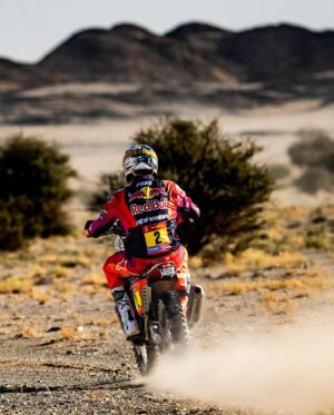 Toby Price Instagram - Stage 7 🏁 8th
Overall ⏱️ 6th
A tough day for me on what was the longest stage of this year’s race. I rode well but it was hard to make good time from the front as the navigation was really tricky today and the guys starting later on were able to make up quite a lot of ground and obviously, that cost us in the results. There’s 5 long stages to go though, so I’ll keep on pushing and aim to make up time on the boys ahead.
#Dakar2024
