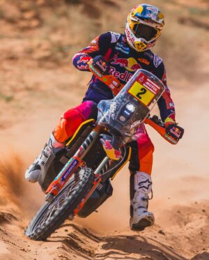 Toby Price Instagram - Stage 4 🏁 15th
Overall ⏱️ 8th
First part of the stage today was pretty good, towards the end there was a lot of spectators and lines so was a bit confusing. Made it to the finish, I’m not really happy with where we are at the moment but still have a lot more to come… 
#Dakar2024