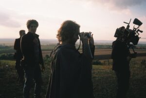 Toby Regbo Instagram - #tbt me doing my best director impression on The Last Kingdom. Photo cred @northcotej