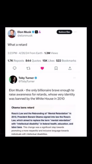 Toby Turner Instagram - WARM REGARDS TO ELON MUSK