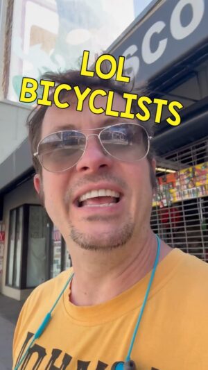 Toby Turner Instagram - LOLOL BICYCLISTS AHAHA