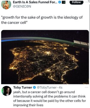 Toby Turner Instagram - “humans are cancer”
