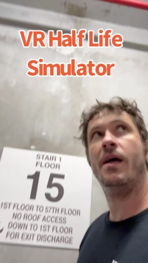 Toby Turner Instagram - VR Half-Life Simulator IRL (aka “Stairs”)
#freetoplay #halflife @valvesoftware