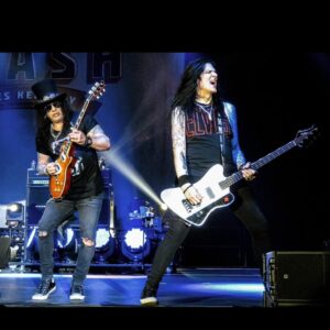 Todd Kerns Instagram - SMKC Brno, Czech Republic April 18 2024. Rockin’ in an Elvis ‘68 Comeback Special shirt with brother Slash. Hopefully we’ll be back that way in 2025. Wouldn’t that be amazing? In the meantime I’m off to Italia with @heroesandmonstersband in July then off to Canada @toquerocks through the summer. BUT FIRST tomorrow night TUESDAY I’ll be back @hrcvegasstrip with my @rock_vault homies! Monday July 1st CANADA DAY ✊🏻🇨🇦✊🏻 some friends and I will be at @mondaysdark here in Las Vegas celebrating Canada Day musically. @brentfitz and I will be tearing it up Canadian style so you should come celebrate. It’s gonna be a blast. I hope this new week is very good to you. Go out and take a huge bite out of it. Happy Monday! #smkc #slash #brno #czech #czechrepublic #europe