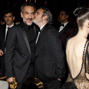 Todd Phillips Instagram - How ‘bout our boy last night? And our girl Hildur!? Couldn’t be prouder to have these two represent the entire Joker cast and crew. Say what you want about the film— but there is simply NO ONE like Joaquin Phoenix. “Run to the rescue with love and peace will follow.” #joker #oscars #allihavearepositivethoughts