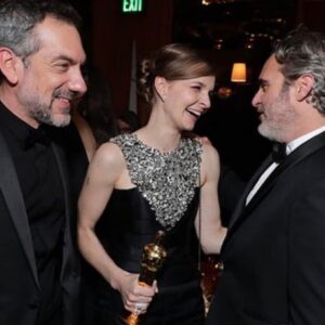 Todd Phillips Instagram - How ‘bout our boy last night? And our girl Hildur!? Couldn’t be prouder to have these two represent the entire Joker cast and crew. Say what you want about the film— but there is simply NO ONE like Joaquin Phoenix. “Run to the rescue with love and peace will follow.” #joker #oscars #allihavearepositivethoughts