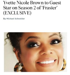 Toks Olagundoye Instagram - The second there was mention of Olivia’s sister in season one of the Frasier reboot, I went to writers and said “if we ever meet Monica, it has to be @yvettenicolebrown”. Well, dreams to come true. I love this woman with my whole heart. She is beauty and goodness inside and out, talent personified and also happens to be the most fun as well as the smartest person in any room that she is in. I am honored to know her and even more honored that she graced our show with her amazingness. Thank you, Yvette, you are, indeed, a dream come true ♥️
•
Article from @variety 
•
#Beauty #Grace #Talent #MoldBroken #SimplyTheBest #Frasier #Monica #YvetteNicoleBrown #Yvette #Nicole #Brown #Sisters #Bestest #Sister #Ever #BestSister #TheBest #BestSisterEver #SistersForever #Reboot #Comedy #FunnyLady #Comedian #ComedicActor #Actress #ActressLife #Talent #Talented #OneOfAKind #Crochet