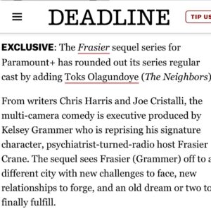 Toks Olagundoye Instagram - Hiiiiii! It’s been a while, hasn’t it? Happy Black History Month! I hope you are all doing very well 💋 
•
#Busy #Happy #Frasier #Deadline #BucketList #SitCom #Reboot #Olivia #BlackHistoryMonth