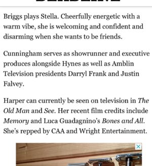 Toks Olagundoye Instagram - Oh, hi 
•
Story by @deadline 
•
#FatalAttraction #Reboot #Chuffed