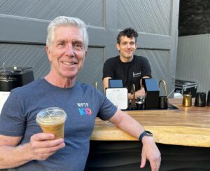 Tom Bergeron Instagram - Coffee kudos to @blankbeverage & Barista Jamie for donating energy juice for me, @yvettenicolebrown, @daynadevon, @tiffany_smith & the whole @mptf telethon team. We’re LIVE tonight on @ktla5news 7-9pm