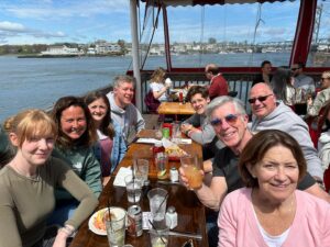 Tom Bergeron Instagram - 7 of my favorite people celebrating 3 birthdays at 1 of my favorite places (my sister’s: April 28. my niece’s: April 30. mine: May 6 🥳🎂) @oldferrylanding