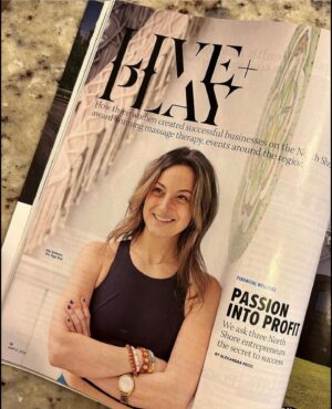 Tom Bergeron Instagram - Proud Uncle Dept: Big Kudos to my entrepreneurial niece, who not only kept @yogatreehaverhill “nama-staying” open thru the pandemic, she’s featured in the latest issue of @northshoremag 🎉👏🏼