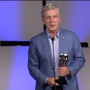 Tom Bergeron Instagram - My acceptance speech upon receiving the inaugural Sam Rubin Award from my buddy @therealalfonsoribeiro at @criticschoice Awards (whole ceremony available at criticschoice.com)
