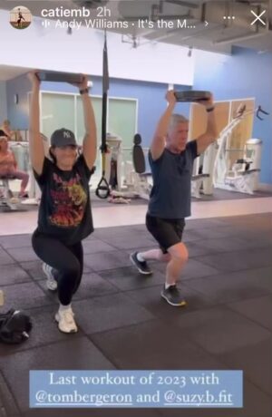 Tom Bergeron Instagram - Training with @catiemb & “Cinematographer” @suzy.b.fit for Saturday’s (12/9) telethon benefiting the Motion Picture & Television Fund on KTLA5 LIVE 7-9pm