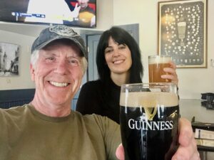 Tom Bergeron Instagram - 2nd location. 2nd toast to St Patrick with my niece 🍻☘️ (any MORE locations & WE’LL be toast 🤣)