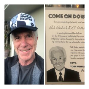 Tom Bergeron Instagram - It’s Bob’s birthday but PETA (People for the Ethical Treatment of Animals) sent me this cool hat! 😉 Happy Heavenly Birthday, Bob #bobbarker