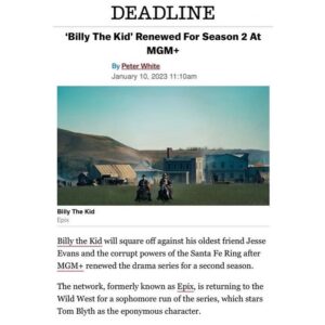 Tom Blyth Instagram - Billy still has a long trail ahead of him… 
Thrilled to announce that #BillyTheKid is returning for SEASON 2 on the all new MGM 