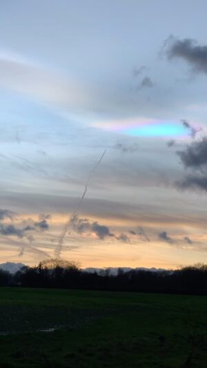 Tom Chaplin Instagram - I take it all back…the aliens have been with us all along and are returning home for Christmas. #rainbowcloud