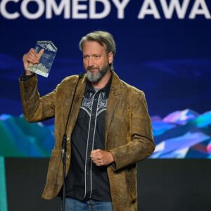 Tom Green Instagram - Such a great few days in Banff Alberta at the @banffmedia festival - thank you!  #comedy #award #banff #alberta