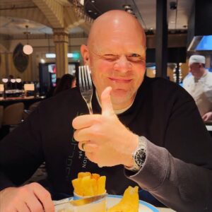 Tom Kerridge Instagram - Name a more iconic duo than fish and chips – we'll wait. Find Tom's take on this quintessential British dinner in the Harrods Dining Hall, alongside their classic sidekicks – tartare sauce and creamy pease pudding. Plus, the crisp batter is gluten-free so everyone can experience the fresh market fish caught from day boats down in Cornwall.

Ready for an exceptional Friday fish supper? Head to the link in bio to book your table at Kerridge's Fish & Chips.

#Harrods #HarrodsDiningHall