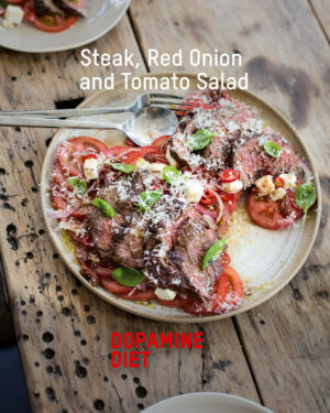 Tom Kerridge Instagram - Quick, easy and healthy - this Steak, Red Onion and Tomato Salad is full of flavour.

Hit save to try it out or find this recipe in my Dopamine Diet Book. 

#midweekmeals #homerecipes #quickandeasymeals #healthydinner #protein