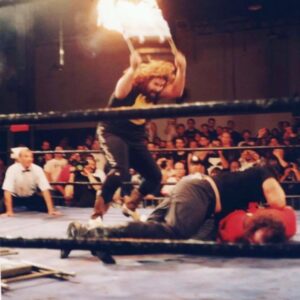 Tom Laughlin Instagram - Yesterday was not only the anniversary of my 1st match but also the anniversary of my 1st Main Event in #ECW Arena 10/28/95
Raven & Mick Foley vs Terry Funk & myself
Me taking the flaming chairshot to save Terry Funk.
The aftermath I wont speak about
It lives in wrestling lore #Forever