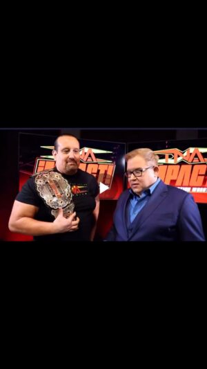 Tom Laughlin Instagram - All I asked for was The Belt Extender 
Great new titles @scott.damore @hellfire_designs @impactwrestling 
Keep revealing
Excited for Hard To Kill
