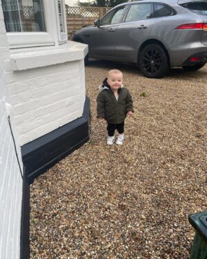 Tom Parker Instagram - Little man just out here taking it all in @bodhithomasparker