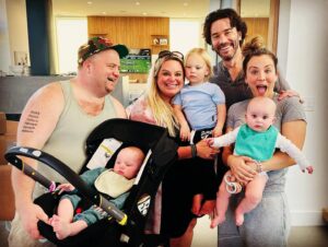 Tom Pelphrey Instagram - Family, friends, dogs, babies, restaurants, football, a wedding and a SUPER Blue Moon. 🙏♥️🙏 @kaleycuoco