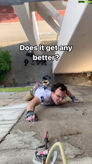 Tom Randall Instagram - Phwoar!!! Urban climbing at its best. Some people may argue that this isn’t proper climbing, but when you’re pulling down hard, on two metal ‘pebbles’ facing a dropped last move you might just thinking differently… 😅

I also started my climbing career on the sides of buildings (no access to rock) so I guess I’m quite biased! Berlin has delivered massively so far on this front 🙌🙌

Any got any good suggestions for urban projects/venues? A crack or three thrown in wouldn’t hurt 😋

Climber: @henry.routesetting