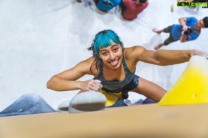 Tom Randall Instagram - What a Bangkok experience! 🐐Many thanks to @stonegoatclimb for hosting us this week. Dreamy comp problems and delicious technical slabs covering the walls across the whole gym 🤩

The local climbing scene is full of so much passion for the sport and it’s awesome to see hundreds of new people getting into it and hearing about the developing community. 

We (@annahazelnutt & @tompaulrandall) are off northwards now for some new boulder and route development/FAs. Psyched! 

Photos by: @kcphotographyhk 📸🙏
