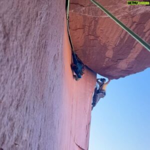 Tom Randall Instagram - Trip update 1: me and @petewhittaker01 have been out in Utah a week or so now, trying to do one of Mason Earle’s masterpiece cracks - Stranger Than Fiction, out at the Bartlett Wash 🌵🌵

It’s a line that we’ve both been aware of for a number of years but never got round to putting our focus into the same time and place! And this thing definitively deserves focus as it’s got to be one of the very hardest splitter finger cracks in the world. Maybe a bit strange it’s not had more recognition considering its lack of ascents and Mason’s abilities?! Effectively it’s like having Cobra Crack (steep and powerful) on top of one of the White Rim 5.13 /14- roof cracks (technical and powerful) with not that much rest… 😅

At present, we’ve both done all the moves, worked good sequences and realised it’s no pushover… you can’t cheater-beta this one too much 😅. I’ve opted for the “White Slipper” on the right foot (@gorisb I’ll forgive you yet again…) and Pete’s sticking with a @desertdannyp special of a modified @unparallelup UP Lace Pink. Our fingers are deffo feeling the brunt of the strain now, so prob need to take some time off to let the inflammation die down 🙈

Of important historical note, is that @lor_sabourin made a repeat of this route earlier this week just before me and Pete got to the crag one of the days (gutted to miss the action but then got to witness them almost double send whilst taking pics a bit later in the day 🤯🙌) Sooooo good! As not only is it the hardest route they’ve ever done, it’s also the completion of a multi-season project which mentally, is super hard to manage. Quick ticks are something, but getting really deep on the true limit projects is a special (and challenging) place to be. Massive respect!! 💪💪💪

@wide_boyz @rab.equipment @wildcountry_official @mytendon @unparallelup @rhinoskinsolutions
