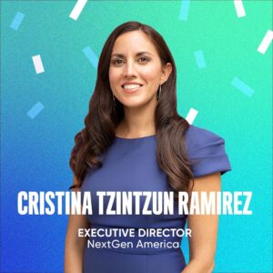 Tom Steyer Instagram - Thrilled to have @cristinafortx join the @nextgenamerica family!

She has done so much inspiring work when it comes to engaging and mobilizing young, Latino, and immigrant voters.

Her leadership will continue the #youthvote momentum we saw in 2020 and carry it into the future.

Help welcome Cristina & stay up to date on all of NextGen's next steps by RSVPing for the next Power Hour with Cristina on her first day, next Thursday: https://go.tomsteyer.com/tt2

(Link also in bio)