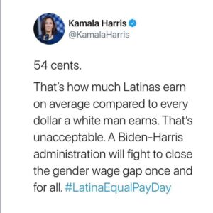 Tom Steyer Instagram - I’m with our future VP @kamalaharris on this one! This is unacceptable. #LatinaEqualPayDay