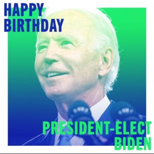 Tom Steyer Instagram - Happy Birthday President-Elect @JoeBiden! Kat and I wish you many more years of exceptional leadership.