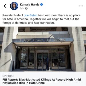 Tom Steyer Instagram - I absolutely support holding white supremacists accountable and beginning to "root out the forces of darkness and heal our nation."

Proud to see the Biden-Harris administration committed to protecting the American people from violent extremism, especially the targeted communities of color, religious minorities and the LGBTQ  community.