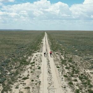 Tommy Caldwell Instagram - Connecting climbing objectives by bike is so different than  touring on proven routes. We decided to cross the southern Wyoming desert (red desert, link in bio to watch Patagonia’s film about protecting this place) via dirt roads that sometimes turned into nothing more than cattle tails. When you drive  I-80  you miss so much. Wild horses, countless pronghorn. Rainbows, and epic sand dunes. We felt we were about as remote as you can get in North America. The pain of 10 hours a day of bone rattling biking has a way of warping time. Only 4 days in I felt like we had been moving for weeks.  My heart already aches for my family but am grateful to be  on a grand adventure with Alex. 

📸and🎥by @taylor._shaffer
