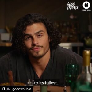 Tommy Martinez Instagram - The meaning behind Good Trouble: “Finding a way to have your voice used for good and to make a positive impact on the world. Don’t be afraid to speak out or be controversial, given that doing this may very well be the thing that, more than anything else, actually changes things for the better.”