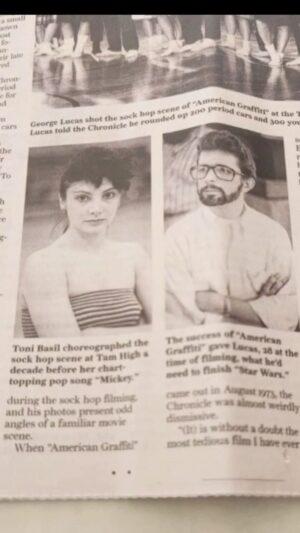 Toni Basil Instagram - Was so honored to be part of The San Francisco Chronicle newspaper’s 50th anniversary celebration of the movie American Graffiti, which I choreographed back in 1972

#georgelucas
#americangraffiti
#choreography
#tonibasil 
#1970popculture
#Americanmoviemusical
