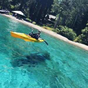 Tony Cavalero Instagram - When we were water babies 🌊 A few picture-perfect moments from over the years at Lake Tahoe 🖼️ This breathtaking place has been our sanctuary, filling our souls with serenity and inspiration since supes early on in our 'ship 🏞️✨ Now, my brilliant Annie has created a captivating collection of one-of-a-kind pendants (SWIPE RIGHT) handmade with stones from the very shores of our beloved lake (that she would pick up this winter while I cold plunged) 🥶 Get a little of the magic of Tahoe around your neck 👉 Currently available at Kalifornia Jean Bar in Truckee and coming soon online at anniecavalerojewelry.com (DM us if you want any of these sneak-peek pieces) 👏Special thanks to the talented John Apsey for capturing the essence of these stunning pieces 📸Let the Lake Tahoe love story continue... 💙💍